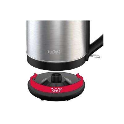 Електрочайник Tefal Subito 1.7л, нерж. сталь, чорний (KO5S0DE0)
