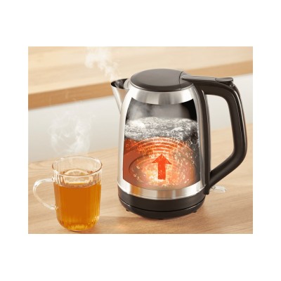 Електрочайник Tefal Subito 1.7л, нерж. сталь, чорний (KO5S0DE0)