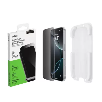 Захисне скло Belkin для iPhone 17 Pro Max, Privacy Screen Protector (1 Pack) (OVA214HQ)