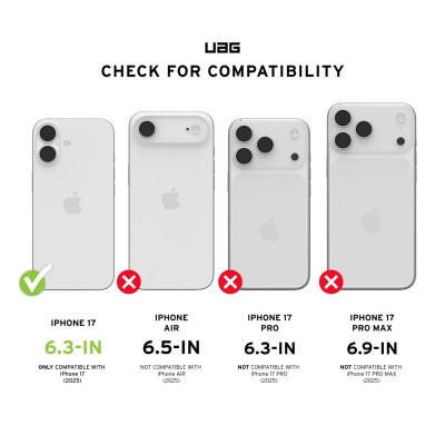 Захисне скло UAG для iPhone 17, Clear (14438411VNA)