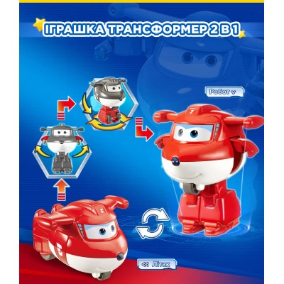 Ігрова фігурка-трансформер Super Wings Transform-a-Bots Джетт (Jett) (EU780010)