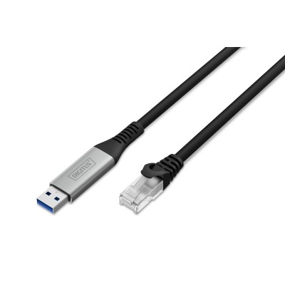 Кабель DIGITUS Ethernet USB-A - RJ45 CAT 6A S/FTP, 1 Gbit/s, 2m, LSZH (AK-300600-020-S)