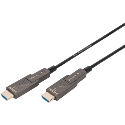 Кабель DIGITUS HDMI (M/M), 4K, AOC, 10м, чорний (AK-330127-100-S)