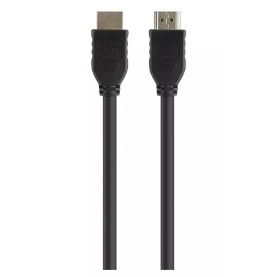 Кабель HDMI (M/M) Belkin 1.5м, High Speed Ethernet, Nickel plated, чорний (F3Y017BT1.5MBLK)