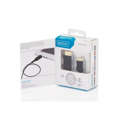 Кабель HDMI високошвидкісного з'єднання, тип C-A, HighFlex M/M, 2.0 м, DB-330121-020-S DIGITUS by ASSMANN