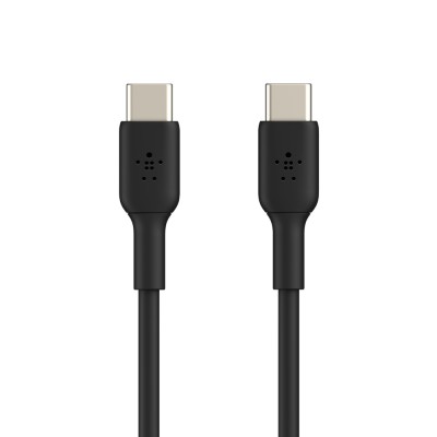 Кабель USB-C > USB-C заряджання/синхронізації Belkin 1м, 60Вт, Type-C, PVC, чорний (CAB003BT1MBK)