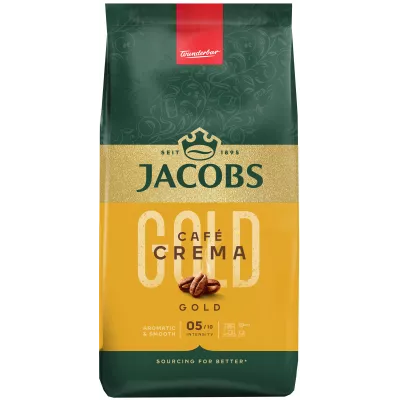 Кава Jacobs  зерна Crema Gold, 1000гр, купаж арабіка/робуста (8711000539217)
