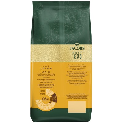 Кава Jacobs  зерна Crema Gold, 1000гр, купаж арабіка/робуста (8711000539217)