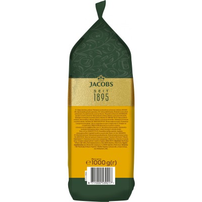 Кава Jacobs  зерна Crema Gold, 1000гр, купаж арабіка/робуста (8711000539217)