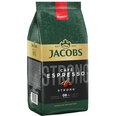Кава Jacobs  зерна Espresso, 1000гр, купаж арабіка/робуста (8711000539187)