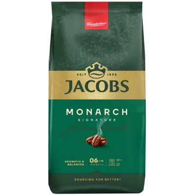 Кава Jacobs  зерна Monarch, 1000гр, купаж арабіка/робуста (8711000381397)