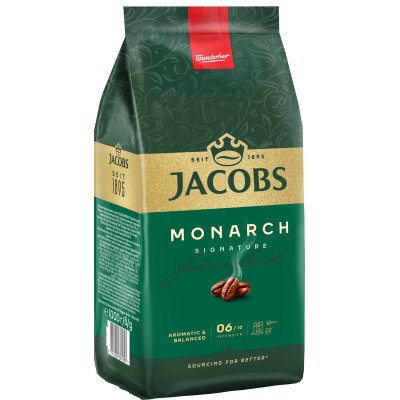 Кава Jacobs  зерна Monarch, 1000гр, купаж арабіка/робуста (8711000381397)