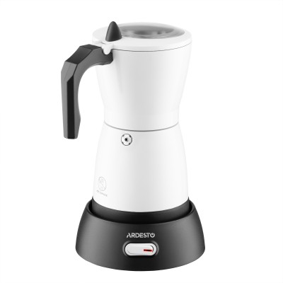 Кавоварка Ardesto електрична гейзерна 0.3л, мелена, білий (CMM-X300W)