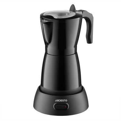 Кавоварка Ardesto електрична гейзерна 0.3л, мелена, чорний (CMM-X300B)