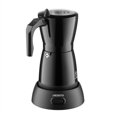 Кавоварка Ardesto електрична гейзерна 0.3л, мелена, чорний (CMM-X300B)