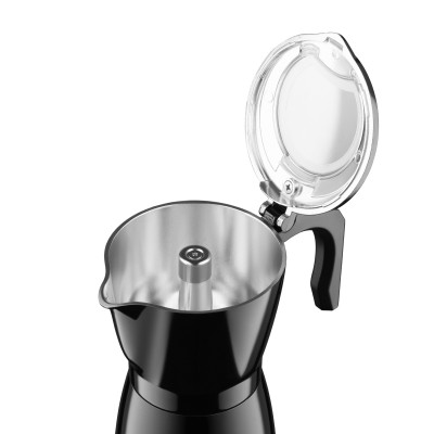 Кавоварка Ardesto електрична гейзерна 0.3л, мелена, чорний (CMM-X300B)