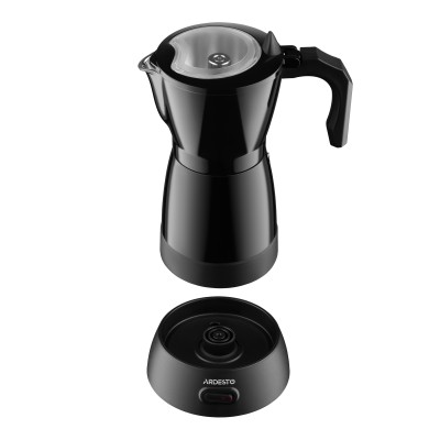 Кавоварка Ardesto електрична гейзерна 0.3л, мелена, чорний (CMM-X300B)