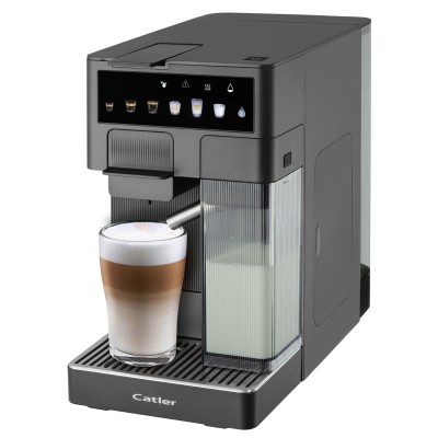 Кавоварка Catler капсульна Renzo 1.6л, капсули, мелена кава, сенсорне керування, автоматичний капучинатор, сірий (ES750GRENZO)