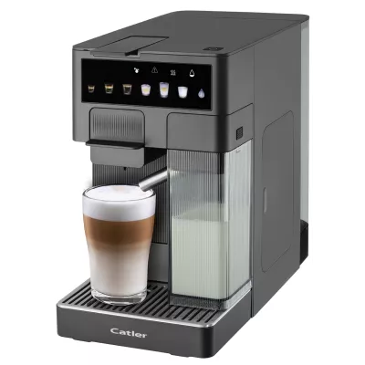 Кавоварка Catler капсульна Renzo 1.6л, капсули, мелена кава, сенсорне керування, автоматичний капучинатор, сірий (ES750GRENZO)