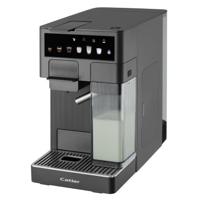 Кавоварка Catler капсульна Renzo 1.6л, капсули, мелена кава, сенсорне керування, автоматичний капучинатор, сірий (ES750GRENZO)