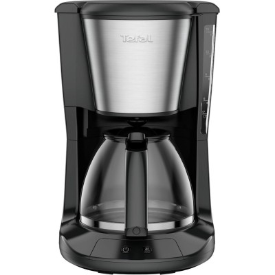 Кавоварка Tefal крапельна Subito 1.25л, мелена, чорно-сріблястий (CM5S1DE0)