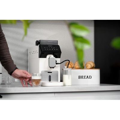 Кавомашина Ardesto, 2л, зерно, автомат.капуч, дисплей, авторецептів -9, біло-чорний (FCM-FA900W)