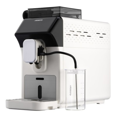 Кавомашина Ardesto, 2л, зерно, автомат.капуч, дисплей, авторецептів -9, біло-чорний (FCM-FA900W)