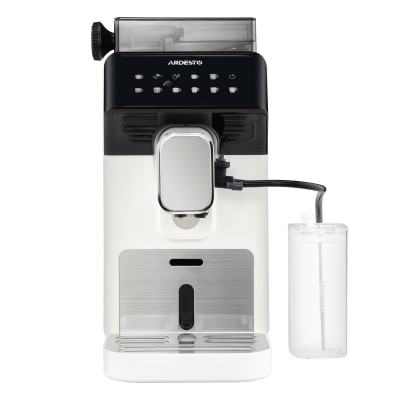 Кавомашина Ardesto, 2л, зерно, автомат.капуч, дисплей, авторецептів -9, біло-чорний (FCM-FA900W)
