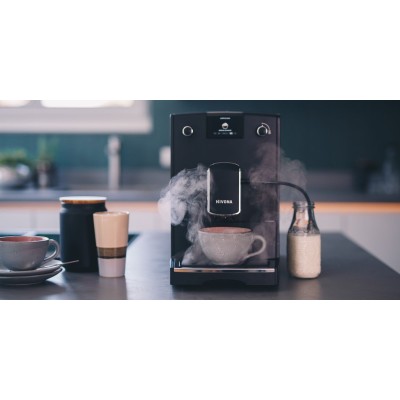 Кавомашина Nivona CafeRomatica 2.2л, зерно + мелена, автомат.капучинатор, авторецептів - 5, чорний (NICR690)