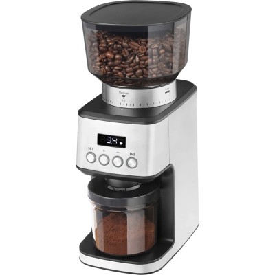 Кавомолка Catler жорнова, 180Вт, об'єм зерен-250г, 31 ступ.помолу, метал, сріблястий (CG510)