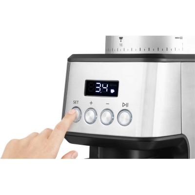 Кавомолка Catler жорнова, 180Вт, об'єм зерен-250г, 31 ступ.помолу, метал, сріблястий (CG510)