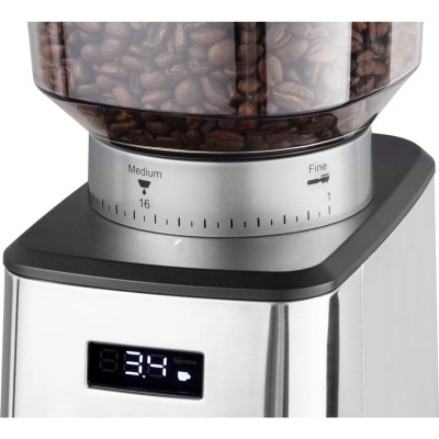 Кавомолка Catler жорнова, 180Вт, об'єм зерен-250г, 31 ступ.помолу, метал, сріблястий (CG510)