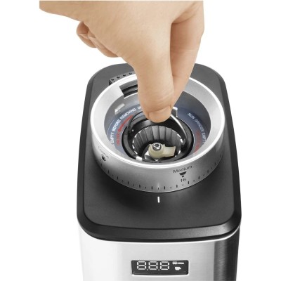 Кавомолка Catler жорнова, 180Вт, об'єм зерен-250г, 31 ступ.помолу, метал, сріблястий (CG510)