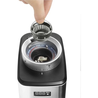 Кавомолка Catler жорнова, 180Вт, об'єм зерен-250г, 31 ступ.помолу, метал, сріблястий (CG510)