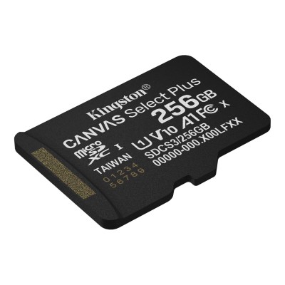 Карта пам'яті Kingston microSD 256GB C10 UHS-I A1 V10 R150MB/s (SDCS3/256GBSP)