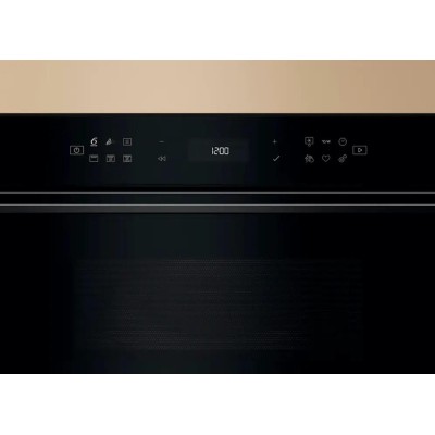 Мікрохвильова піч Whirlpool вбудована, 31л, електронне упр., 1000Вт, гриль, дисплей, чорний (WMD7O4TB)