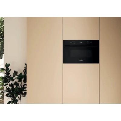 Мікрохвильова піч Whirlpool вбудована, 31л, електронне упр., 1000Вт, гриль, дисплей, чорний (WMD7O4TB)