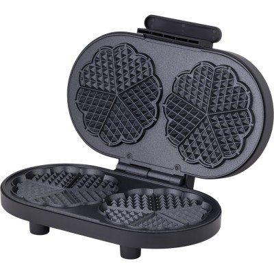 Міні-гриль Gorenje 1200Вт, алюміній, пластина д/вафель, корпус-метал, чорний (WM1200B)