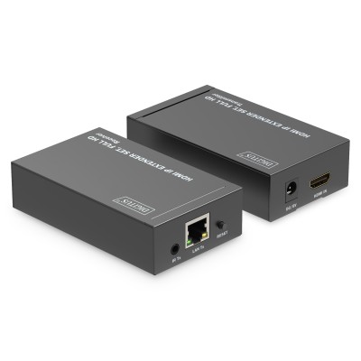 Набір IP-відеоподовжувачів DIGITUS HDMI, Full HD, 1080p, один до багатьох, 120 м (DS-55517)