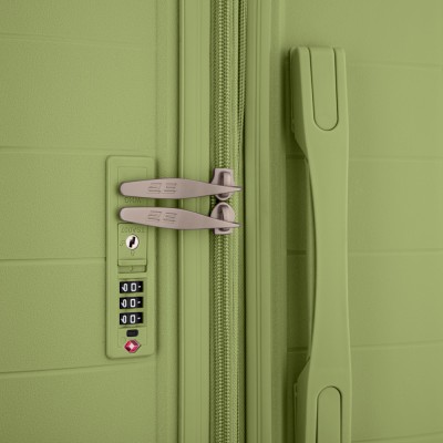 Набір валіз 2E, Aero, поліпропілен, (L+M+S),TSA, 4 колеса, EXP, оливково-зелений (2E-SPP-AERO-SET3-MG)