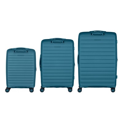 Набір валіз 2E, Aero, поліпропілен, (L+M+S),TSA, 4 колеса, EXP, синій (2E-SPP-AERO-SET3-TB)