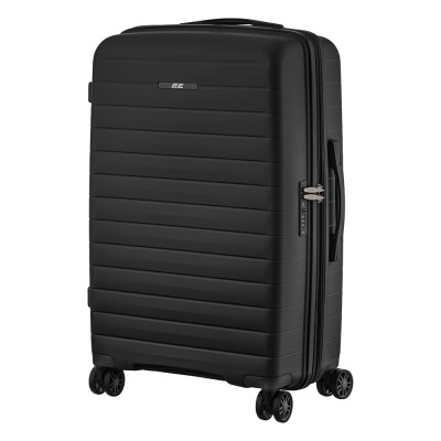 Набір валіз 2E, Aero, поліпропілен, (L+M+S),TSA, 4 колеса, EXP, чорний (2E-SPP-AERO-SET3-BK)