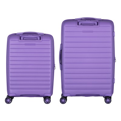 Набір валіз 2E, Aero, поліпропілен, (M+S),TSA, 4 колеса, EXP, лавандовий (2E-SPP-AERO-SET2-LV)