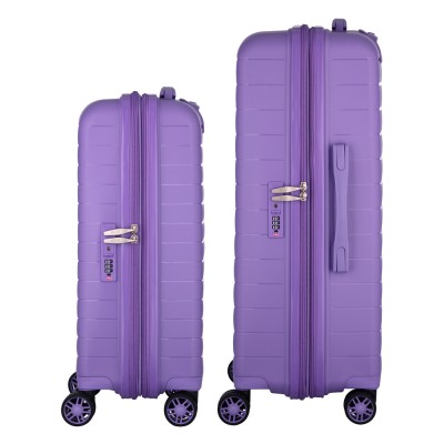 Набір валіз 2E, Aero, поліпропілен, (M+S),TSA, 4 колеса, EXP, лавандовий (2E-SPP-AERO-SET2-LV)
