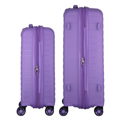 Набір валіз 2E, Aero, поліпропілен, (M+S),TSA, 4 колеса, EXP, лавандовий (2E-SPP-AERO-SET2-LV)