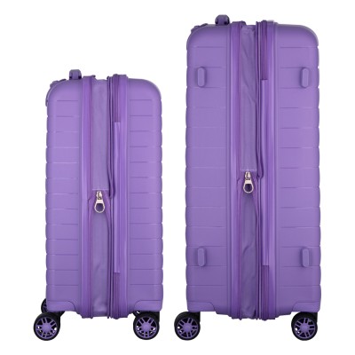 Набір валіз 2E, Aero, поліпропілен, (M+S),TSA, 4 колеса, EXP, лавандовий (2E-SPP-AERO-SET2-LV)