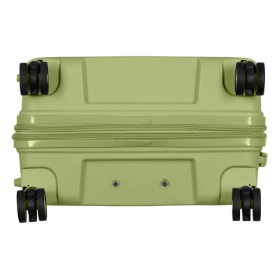 Набір валіз 2E, Aero, поліпропілен, (M+S),TSA, 4 колеса, EXP, оливково-зелений (2E-SPP-AERO-SET2-MG)