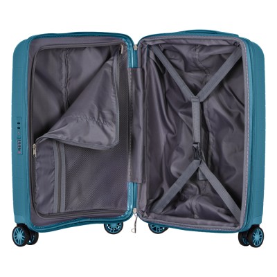 Набір валіз 2E, Aero, поліпропілен, (M+S),TSA, 4 колеса, EXP, синій (2E-SPP-AERO-SET2-TB)