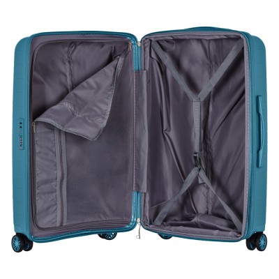 Набір валіз 2E, Aero, поліпропілен, (M+S),TSA, 4 колеса, EXP, синій (2E-SPP-AERO-SET2-TB)