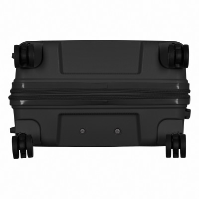 Набір валіз 2E, Aero, поліпропілен, (M+S),TSA, 4 колеса, EXP, чорний (2E-SPP-AERO-SET2-BK)